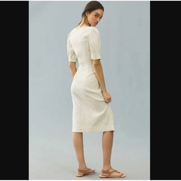 Anthropologie Pilcro Sweetheart Zip-Front Column Midi Dress Size S - Picture 2 of 7